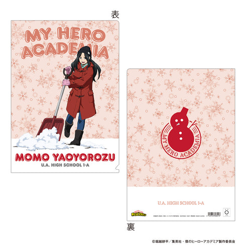 『僕のヒーローアカデミア』クリアファイル/八百万百 雪かき
